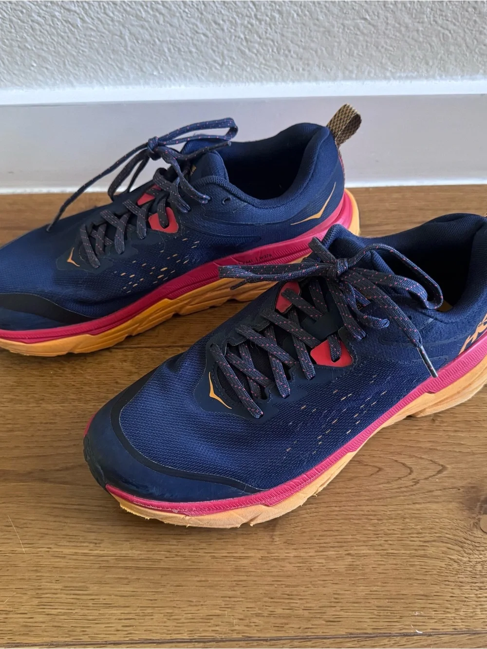 Hoka One One Challenger ATR 6 Men's Trail Running Shoes Size 10 Blue Orange